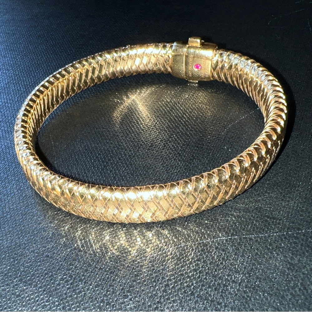 Roberto Coin Primavera 18k Gold, Diamond Bracelet - Picture 6 of 13
